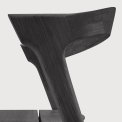 Teak Bok udend�rs Spisebordsstol - Sort 