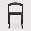 Teak Bok udend�rs Spisebordsstol - Sort 