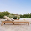 Teak Jack justerbar liggestol - Udend�rs