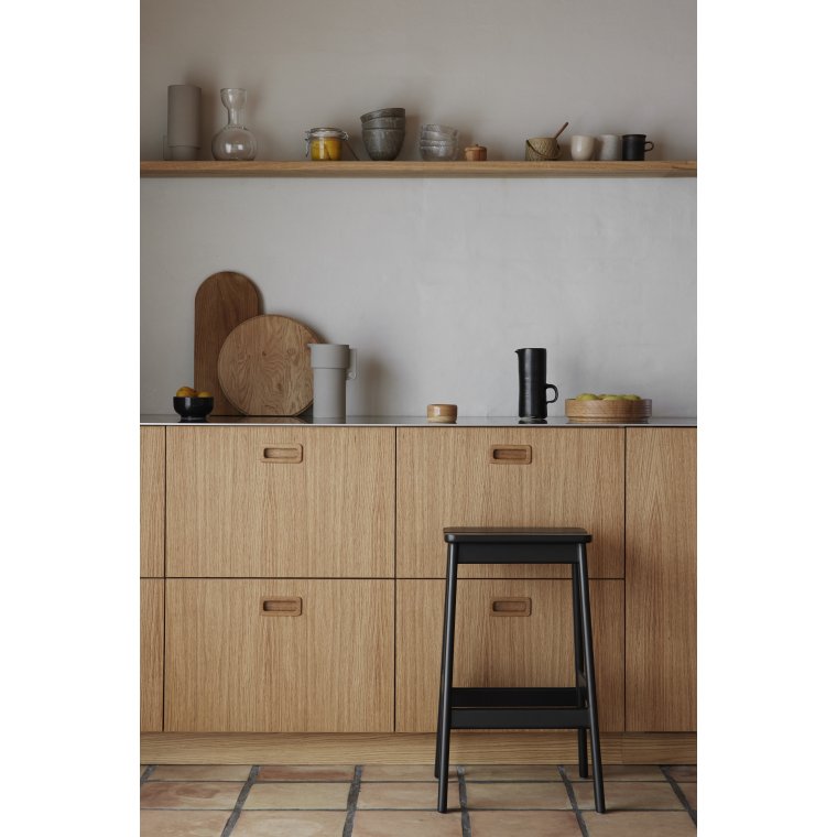 Angle standard barstol - Sort bg