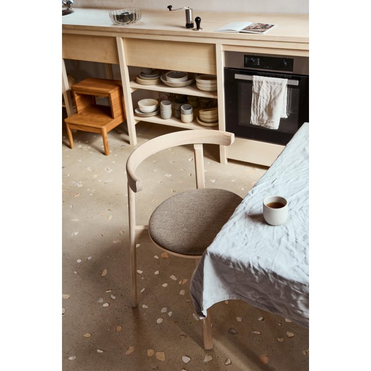 Lunar stol Hallingdal - Hvidolieret eg