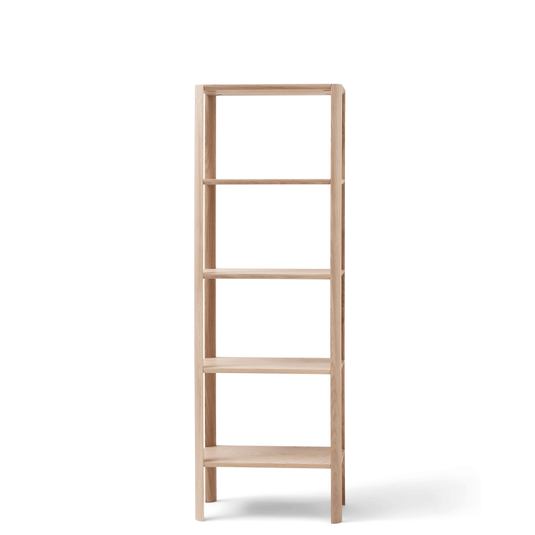 Leaf hj reol - Hvidolieret eg