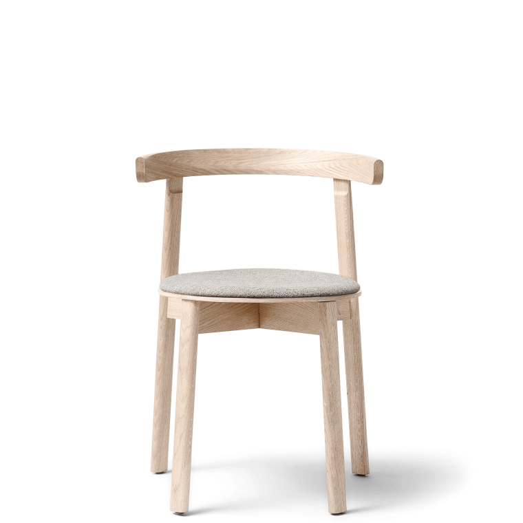 Lunar stol Hallingdal - Hvidolieret eg