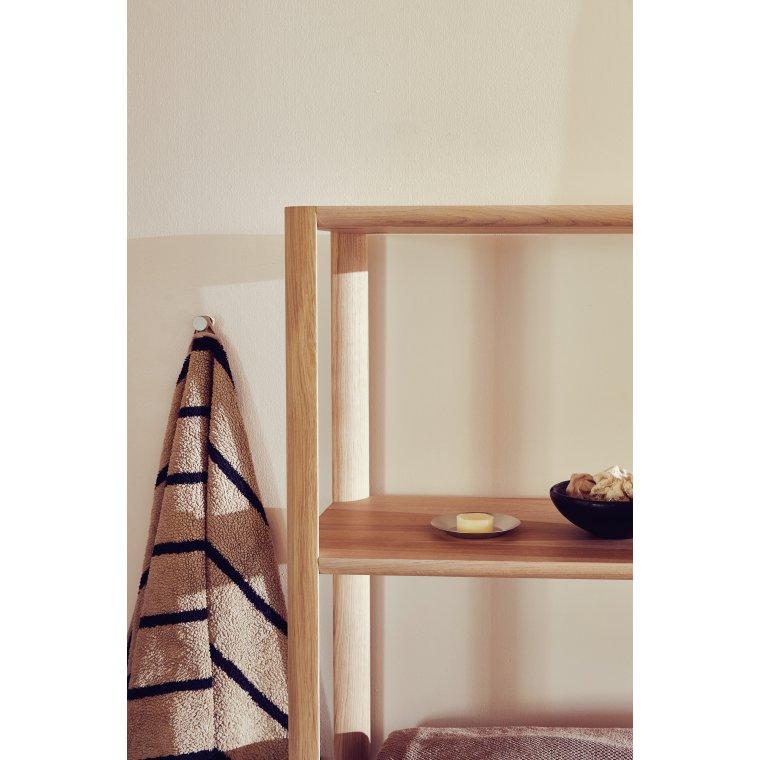 Leaf hj reol - Hvidolieret eg