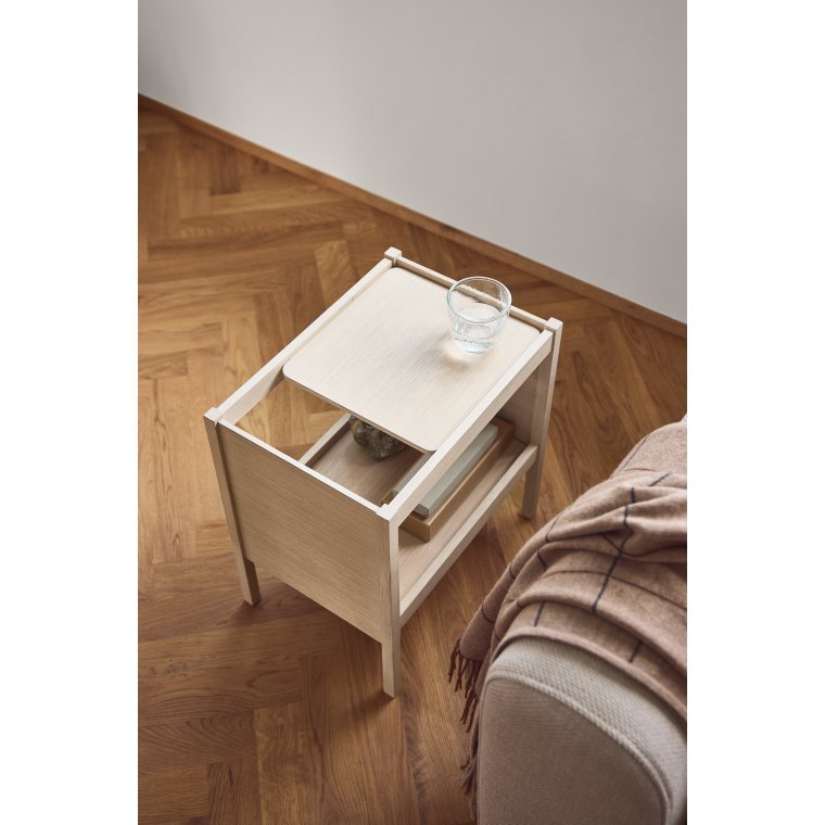 Journal sidebord - Hvidolieret eg