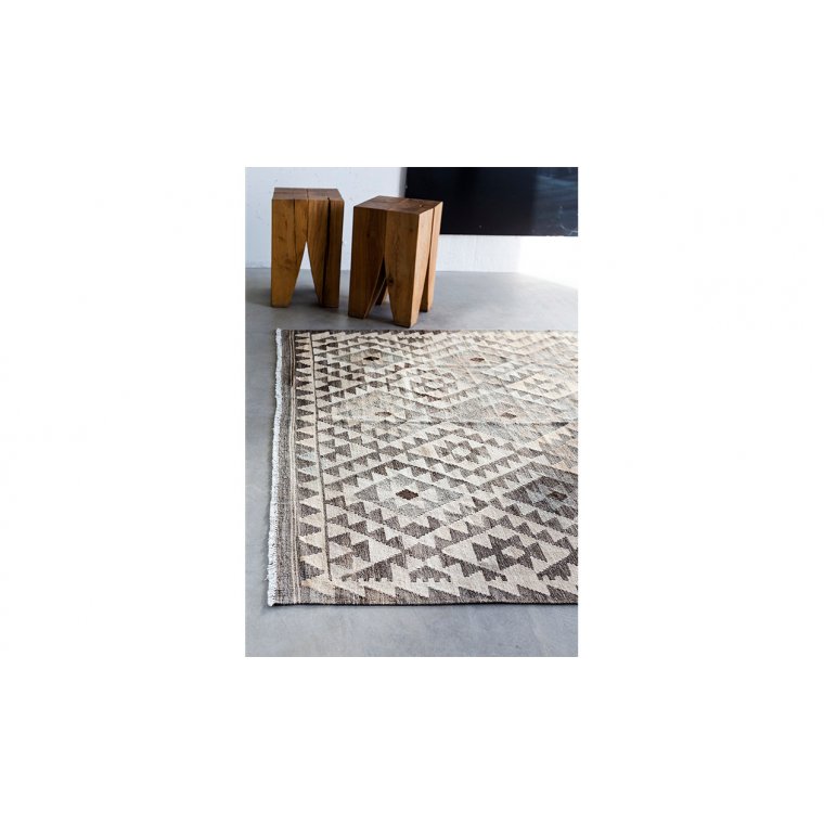 Kelim Tppe - Light Grey 