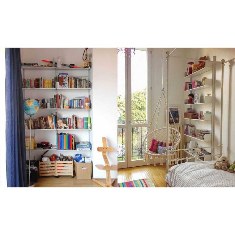 K1 kasse i tr med hylde - Stor