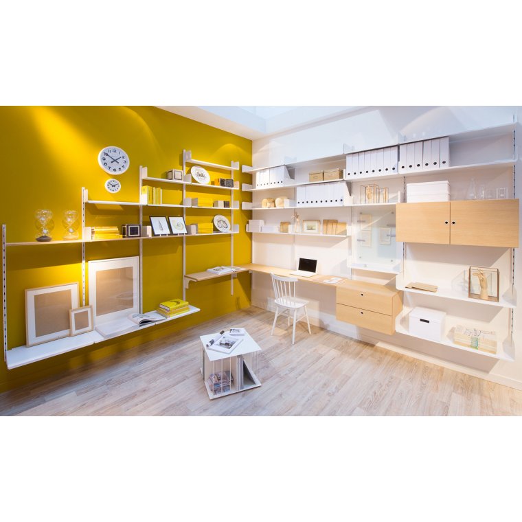 K1 kasse i tr med hylde - Stor