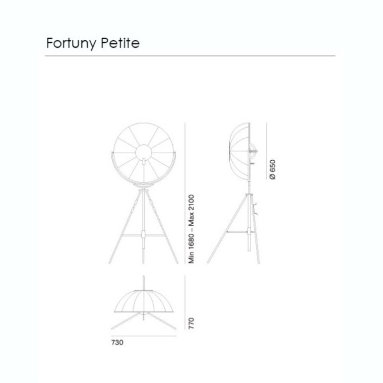 Fortuny Petite LED Gulvlampe