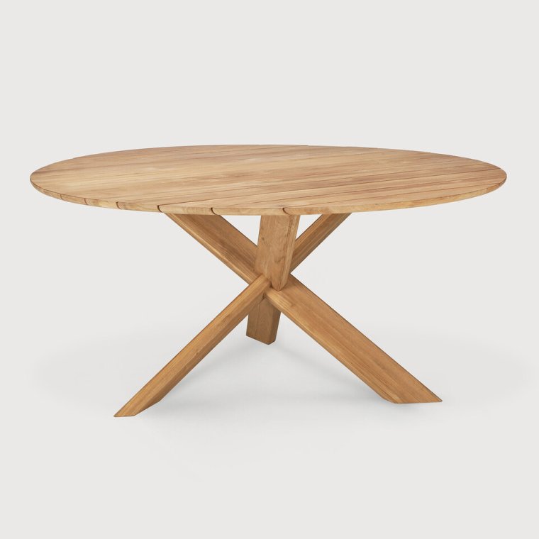 Teak Circle Spisebord - Udendrs 