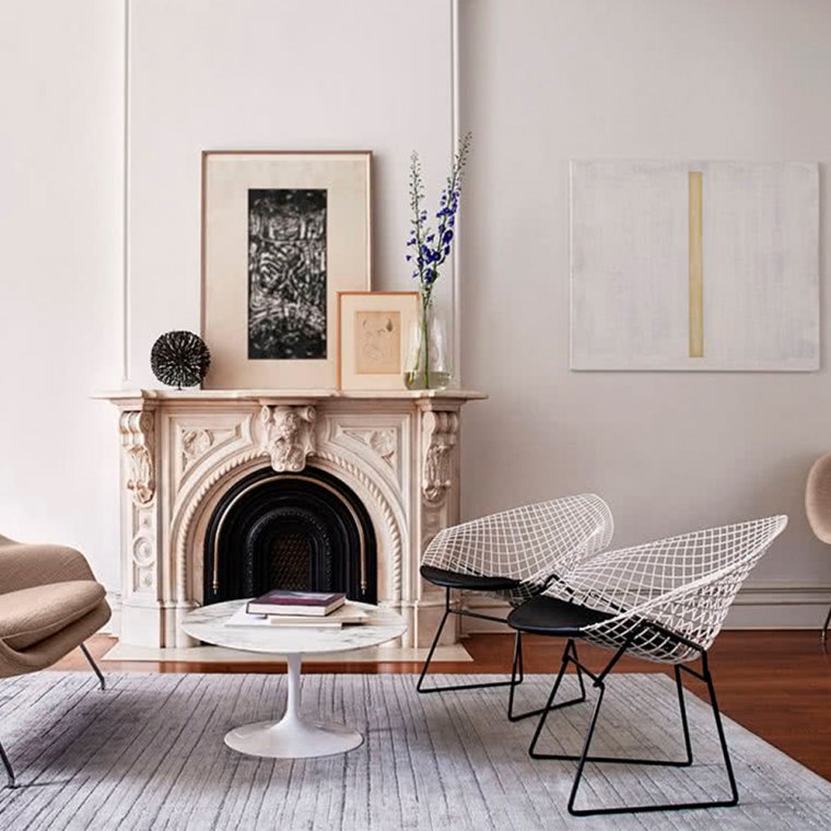 Bertoia Diamant Stol