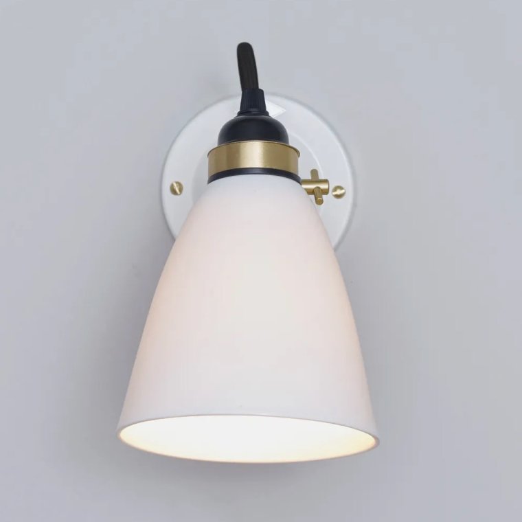 Hector 30 Vglampe m. afbryder - messing