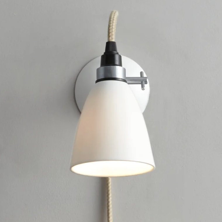 Hector Small Dome Vglampe m. ledning og afbryder