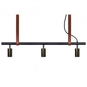 Long John Lampe 3-7 Spots - Sort/Bronze