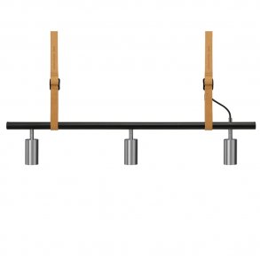 Long John Lampe 3-7 Spots - Sort/Stl