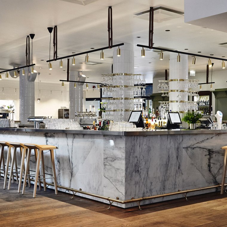 Long John Lampe 3-7 Spots - Messing