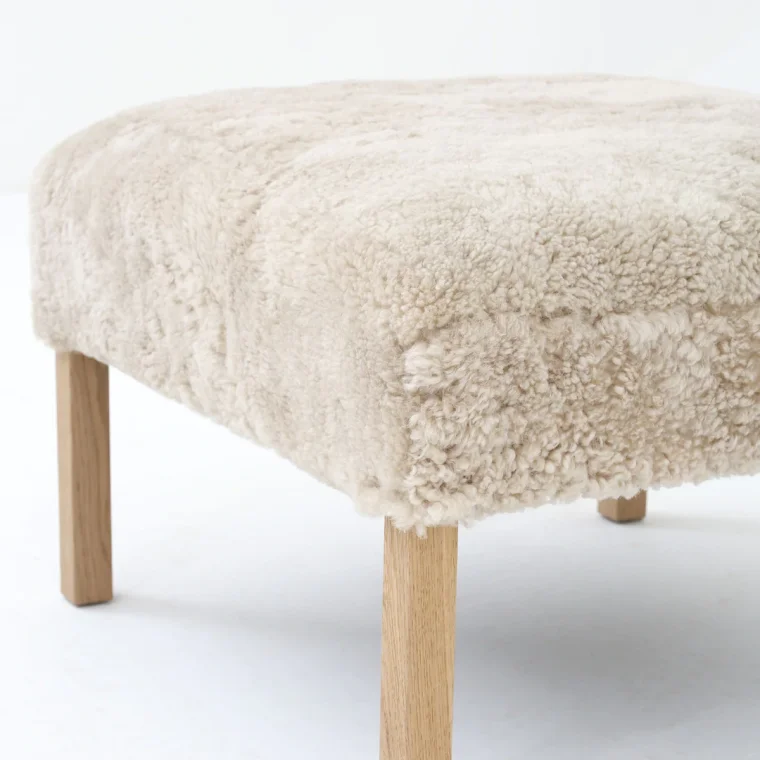 'Slotsholm' reklapstol Med Skammel - Moonlight