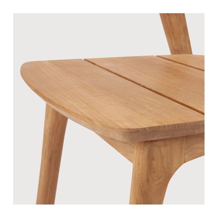 Teak Bok Spisebordsstol - Udendrs 