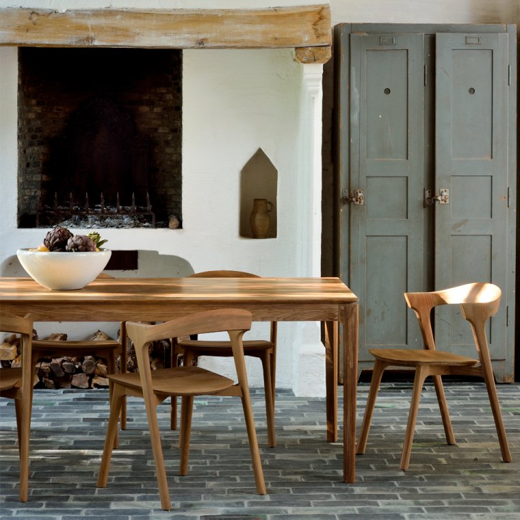 Teak Bok Spisebordsstol