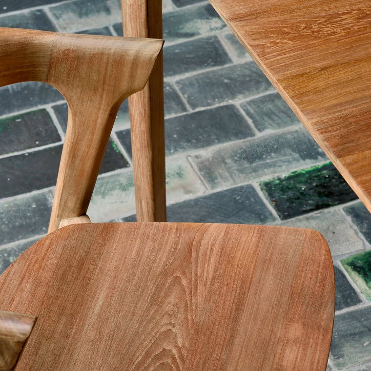 Teak Bok Spisebordsstol